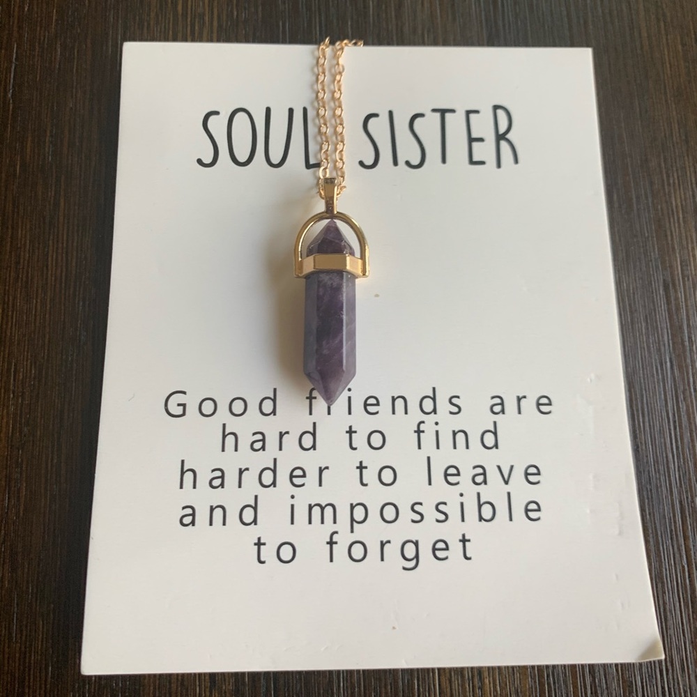 Soul sister Amethyst Necklace Gift